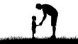 © Daniel - person helping young child silhouette