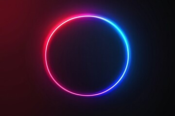 vibrant colored neon circle