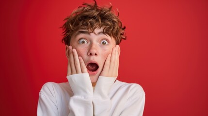 Wall Mural - The Surprised Young Boy