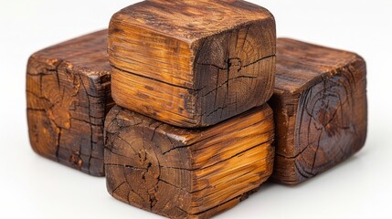 Wooden Blocks: Texture and Natural Beauty