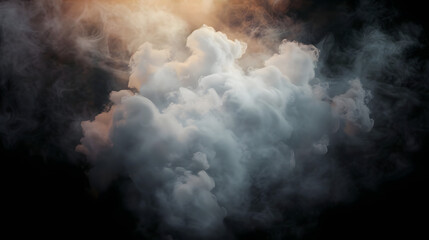 Sticker - Realistic dry smoke clouds fog overlay perfect for compositing into your shots. Simply drop it in and change its blending mode to screen or add.