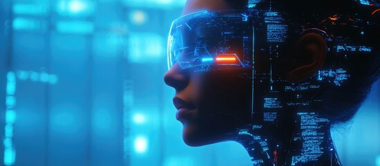 Poster - 3D Rendering of AI Research in Robot and Cyborg Development for Future Living Digital Data Mining and Machine Learning Technology Design for Intelligent Systems