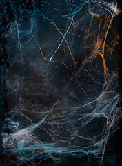 Wall Mural - halloween background with cobweb