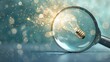 © mediastok.ai - Magnifying Glass and Light Bulb - A Concept of Idea and Innovation
