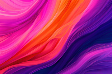 Poster - Vibrant abstract background with fluid pink, orange, and purple waves, creating a dynamic and colorful design perfect for artistic and creative projects.