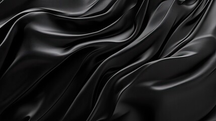 Wall Mural - Bold 3D black background with sharp contrasts and dynamic forms, suitable for powerful and dramatic compositions.