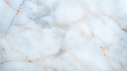 High-resolution image of smooth white marble with subtle grey and orange veins, perfect for architectural and design projects.