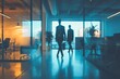 © Cloudyew - Blurred Businessmen in Corporate Office