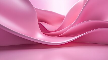 Fototapete - Elegant 3D pink background with matte and glossy surfaces, ideal for sophisticated and stylish presentations.