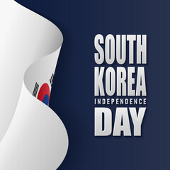 Wall Mural - South Korea independence, celebrated every year on 15 August, suitable for banner greeting cards etc