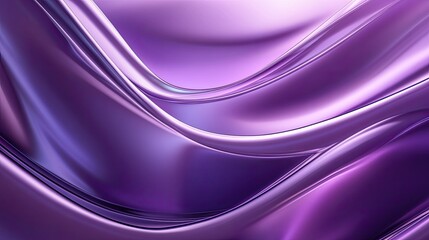 Fototapete - Futuristic 3D purple background with smooth curves and a subtle glow.