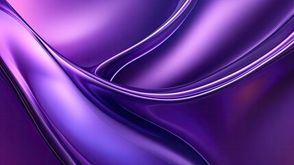Fototapete - Futuristic 3D purple background with smooth curves and a subtle glow.