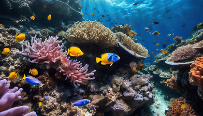 Nature's Underwater Wonderland: A Bountiful Reef Teeming with Life