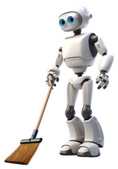 Poster - PNG Robot cartoon human white background.