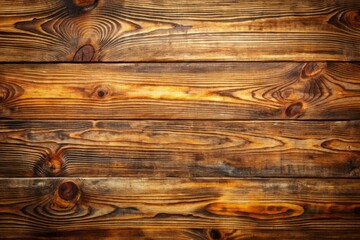 Wall Mural - Rustic wooden plank with intricate natural grain pattern featuring warm earthy tones and rich texture, perfect for backgrounds or design elements.