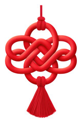 Sticker - PNG Knot decoration hanging pattern.