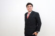 © ArvStd - Confident Asian young businessman looking at camera isolated on white background