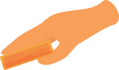 Poster - Hand is holding a gold credit card, suggesting a purchase or transaction