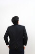© ArvStd - rear view asian businessman looking up from back, office, business, people, concept