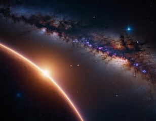 Wall Mural - deep space and the universe