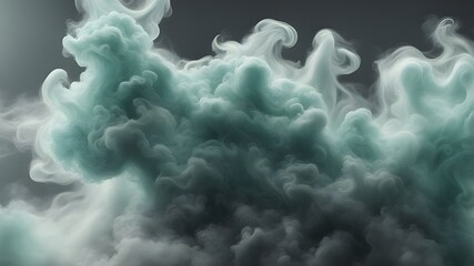 Wall Mural - mint and gray smoke or cloudy