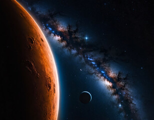 Wall Mural - deep space and the universe