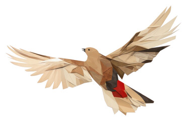 Poster - PNG Flying bird animal white background.