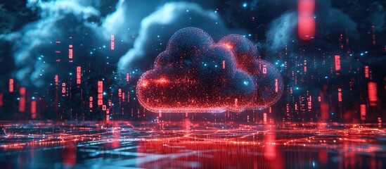 Poster - 3D Rendering of Cloud Computing and Internet Technology Concepts with Focus on Network Security