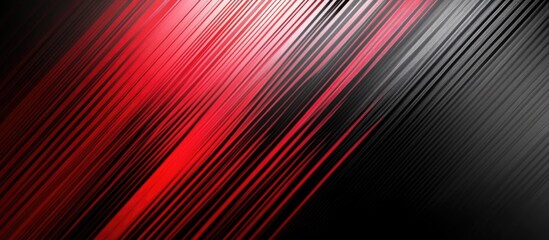 Poster - Abstract gradient of red and black light patterns on a sleek modern diagonal background featuring a metallic texture