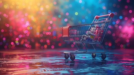 shopping cart on the street