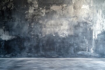 Poster - Study context of a studio backdrop featuring a grey gradation artwork