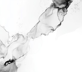 Aufkleber - Abstract design banner. Vintage illustration with grayscale watercolor.
