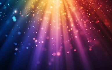Leinwandbilder - Light effect texture rainbow wallpaper in 3D