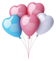 Wall Mural - PNG Balloon birthday transparent background anniversary.