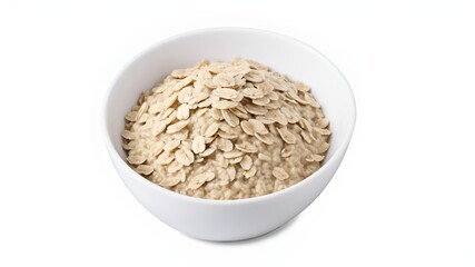 Wall Mural - oatmeal isolated on white