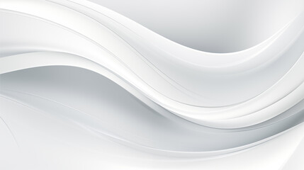 Fototapete - Abstract soft shiny white gray wavy line background graphic design. Elegant white gray modern architecture art. Blurred backdrop effect back