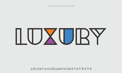 Wall Mural - Luxury modern typography font for logo brands