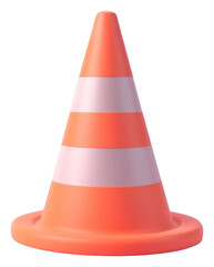 Canvas Print - PNG Traffic cone icon protection security guidance.