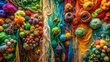 © anulak - Ethereal Tapestry: An Abstract Fusion of Colors and Textures  AI generated