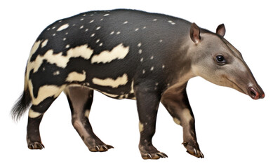 Canvas Print - PNG A Tapir wildlife animal mammal.