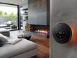 © dinny - Smart Home Thermostat in Modern Living Room