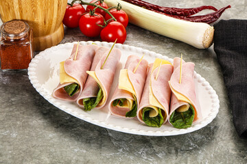 Poster - Roll with ham and cheese