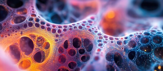 Poster - Abstract 3D Background of Science and Technology Multiverse