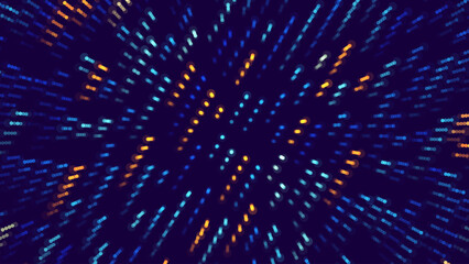 Fototapete - Digital Technology Speed Connect Tech Particles Background. Cyber Nano Innovation Concept. Abstract Communication. Global Network Connection. AI Big Data Vector Illustration.