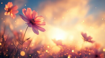 beauty flower blooming, nature background