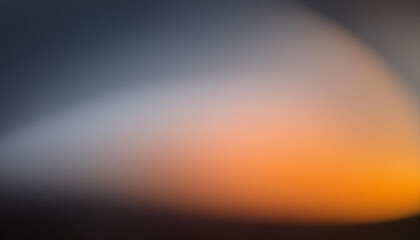 Wall Mural - abstract blurred gradient. soft transition from deep blue to warm orange and peach hues. banner with