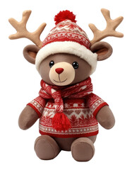 Wall Mural - PNG Christmas plush cute doll.