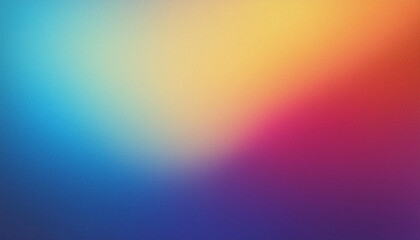 Wall Mural - abstract gradient blur background. vivid transition from cool blue to warm orange, fading into soft 