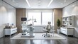 © Sanook - Modern Eye Clinic Interior: A Minimalist Perspective  Generative AI