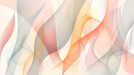 Poster - Abstract Swirls of Colorful Light Creating A Serene Atmosphere in A Digital Artwork